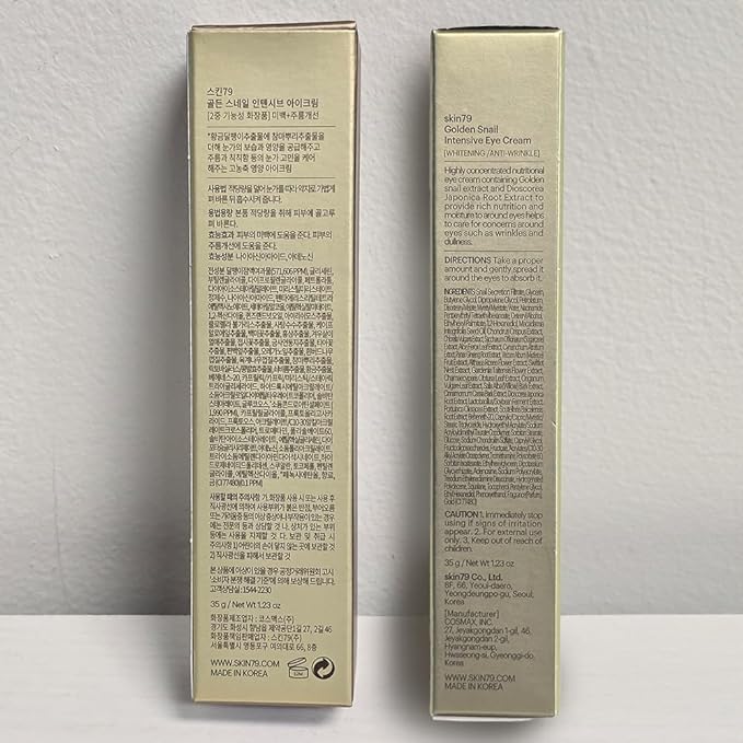 SKIN79 Golden Snail Intensive Eye Cream Concentrated Moisture Booster Skin Care Made In Korea