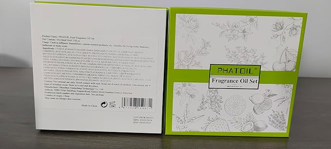 10Pcs Fruity Fragrance Oil Set, Coconut, Cherry, Apple, Strawberry, Mango Candle Scents for Candle Making, Freshie Scents for DIY Soap Making, Diffuser Oil Scents Set