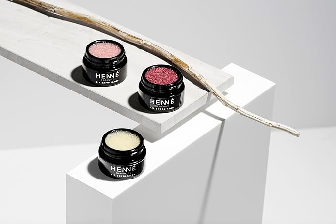 Henné Organics Lip Exfoliator - Natural and Organic Sugar Scrub - Rose Diamonds