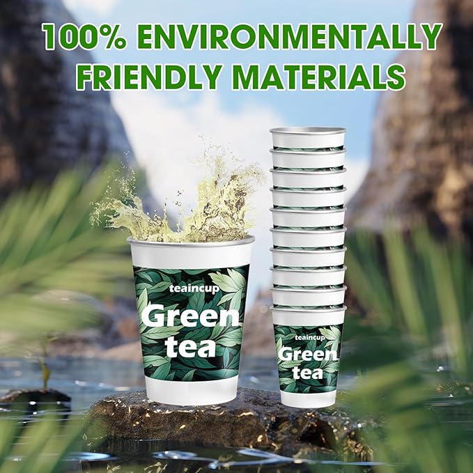 10 Pre-Filled Tea Set Cups with Premium Tea – Ready to Brew Hot or Iced, Eco-Friendly Convenient Ideal Gift Set for Women/Men, Includes Loose Leaf for Travel & Office