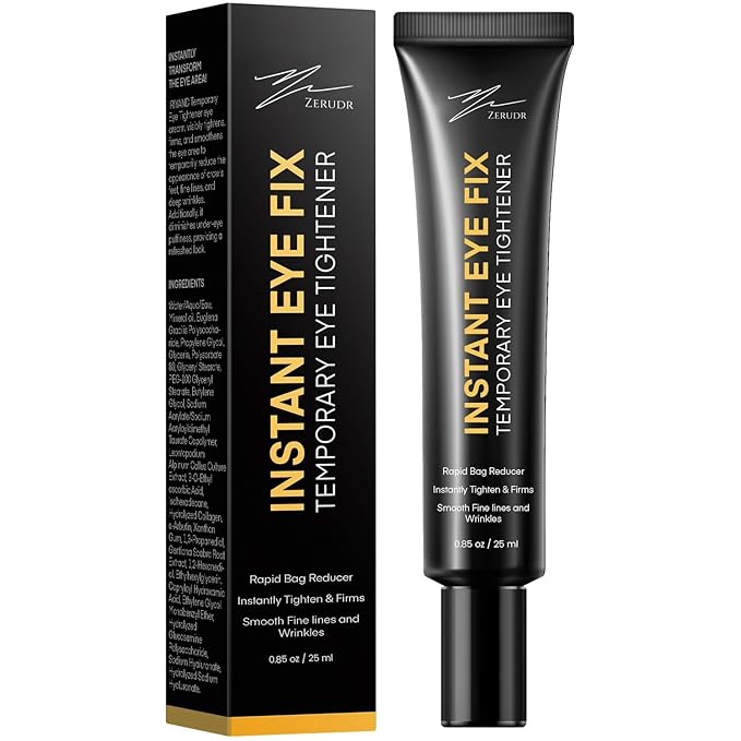 Instant Temporary Eye Tightener: Eye Tightener cream Reduces Under Eye Bags, Dark Circles & Puffiness, Anti Aging Fine Lines, Firm That Delicate Skin Under Your Eyes 0.9 OZ