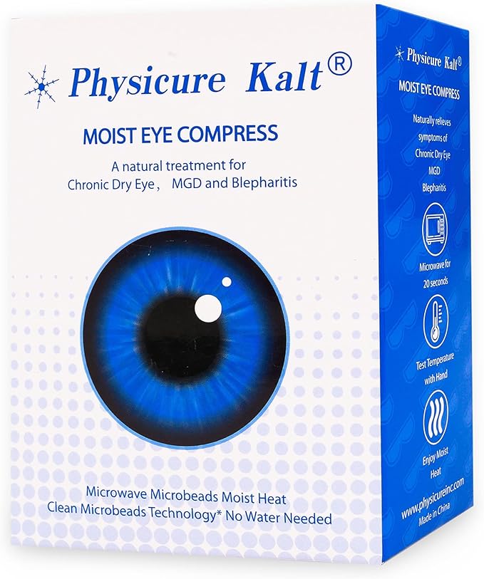 Heated Eye Mask | Moist Heat Compress Relief for Dry, Pink Eyes | Microwave Activated Therapy