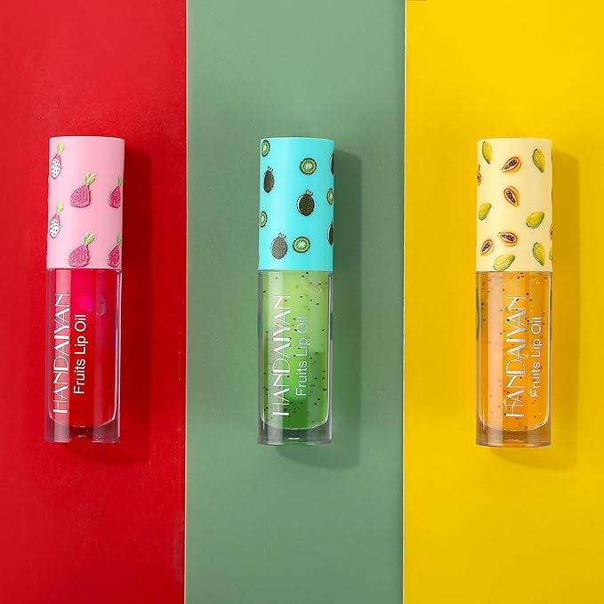 Fruity Lip Oil Clear Lip Nectar Lighten Lip Lines Lip Balm Moisturizing Lip Gloss Oily Anti-Crack Hydration