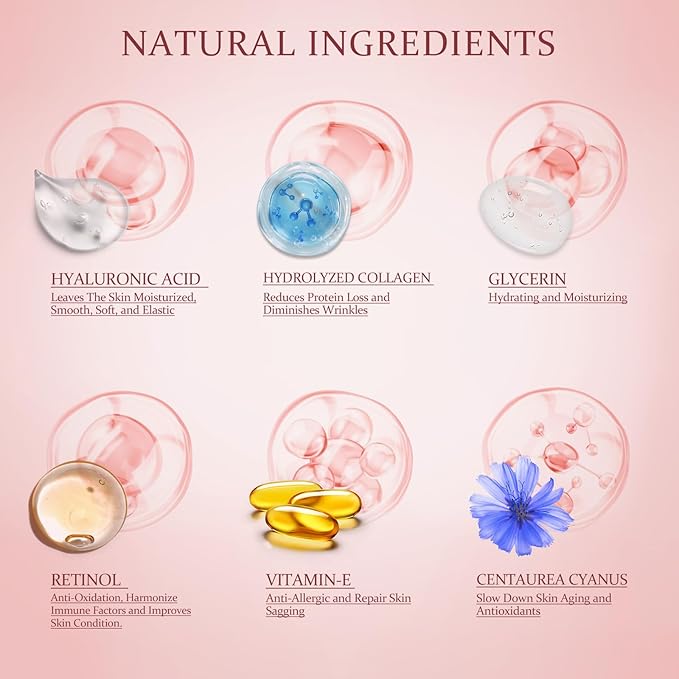 Under Eye Patches Masks - for Eye Bags with Collagen and Hyaluronic Acid, Dark Circles,and Fine Lines, Fade Wrinkles Treatment for Women and Men - 60 Pcs Pink