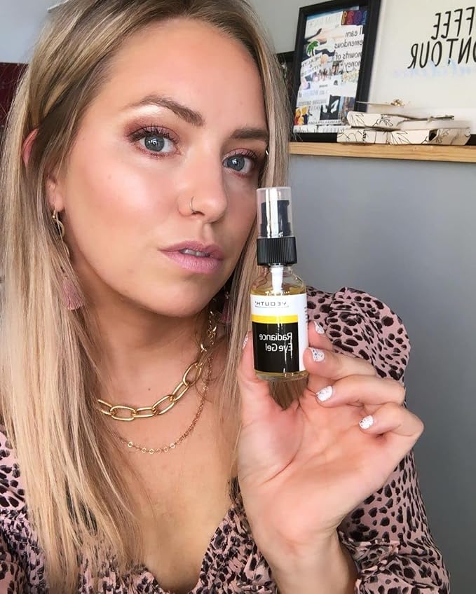 YEOUTH Under Eye Gel with Hyaluronic Acid for Puffiness, Under Eye Bags & Circles, Hydrating Skincare for Tired-Looking Eyes 1oz