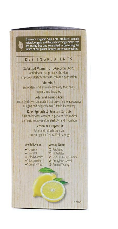 Eminence Organic Skincare Citrus & Kale Potent C+E Serum, 1 Ounce