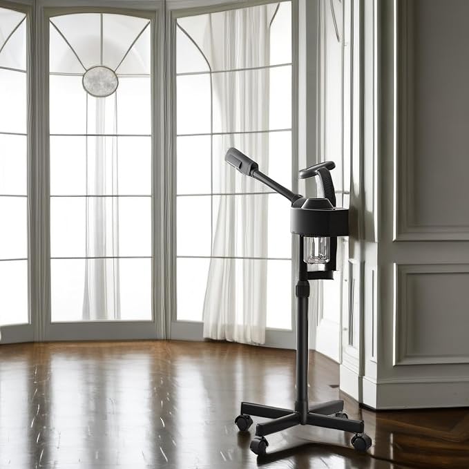 Facial Steamer with Magnifying Lamp, Professional Facial Steamer for Esthetician, 2 in 1 Ozone Steamer for Face Professional, Face Steamer for Facial Deep Cleaning.