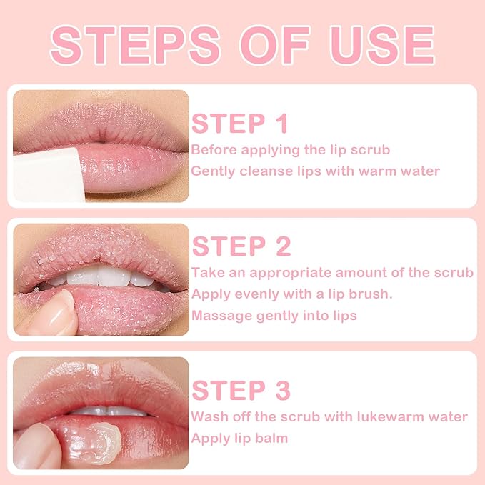 4 PCS Bee Lip Balm Honey Pot, Hydrating Lip Mask & Lip Scrub Set, Watermelon Strawberry Apple Lime Peach Moisturizing Lip Sleeping Mask Prevention Dry and Cracked, Reduce Lip Lines