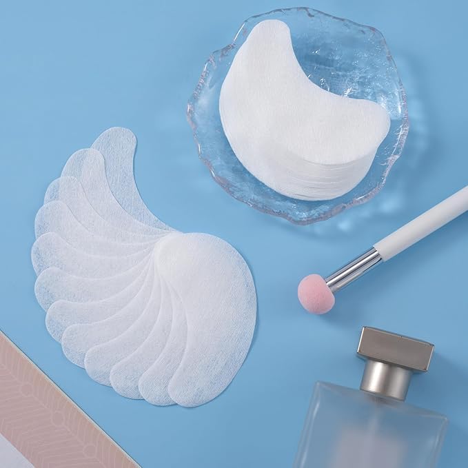 Joez Wonderful 1000pcs Disposable Eye Mask Paper Patches, Non Woven Eye Care Patches, Cotton Paper Facial Eye Pads Spa, DIY Clear Eye Mask Paper Beauty Sheets for Makeup Removal