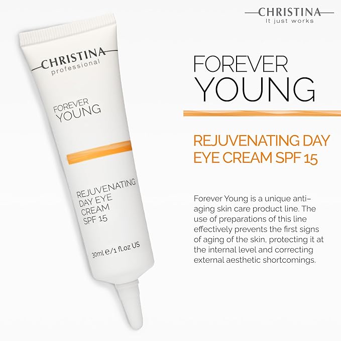 '-CHRISTINA- Forever Young Eye Cream with SPF 15 | Cream with Vitamin K Hydrates, Rejuvenates, Revitalizes the Skin 30ml