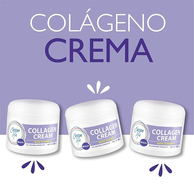 Carson Life Collagen Beauty Cream With Vitamin E - 4 Oz - Marvelously Rejuvenate Skin & Prevent Wrinkles - Keep Your Skin and Face Healthy - Made in the USA (2 Pack)