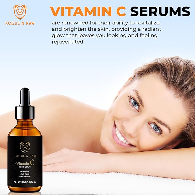 20% Vitamin C Serum 30ml - Maximum Strength Formula - Retinol, Hyaluronic Acid, Collagen - Treatment For Face & Eyes, Wrinkles