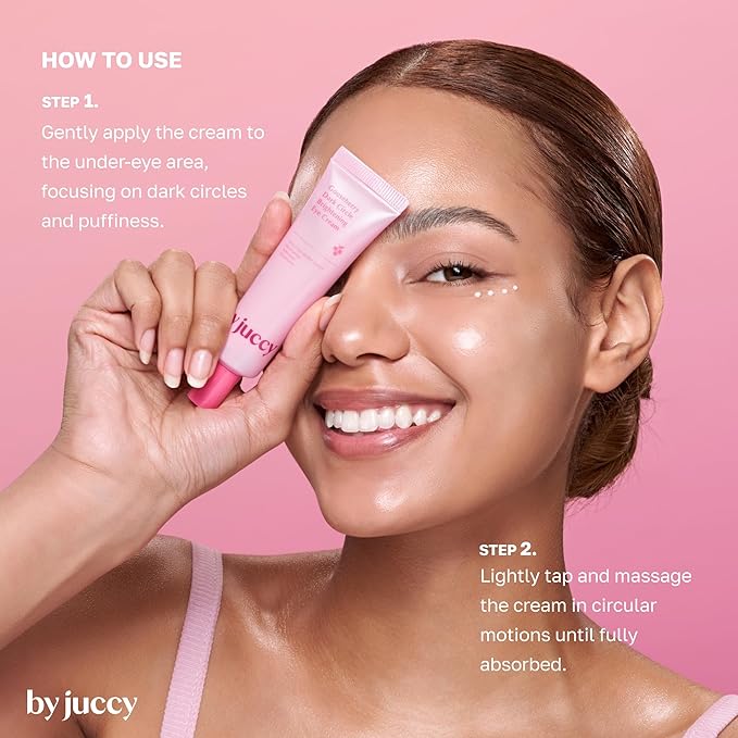 By Juccy Gooseberry Dark Circle Clarifying Eye CreamㅣFor Puffy Eye Bags, Wrinkles, Fine Lines | Vitamin C, Glutathione, PeptidesㅣAnti-aging Korean Skin Care | Korean Eye Cream | 1.01 Fl.oz