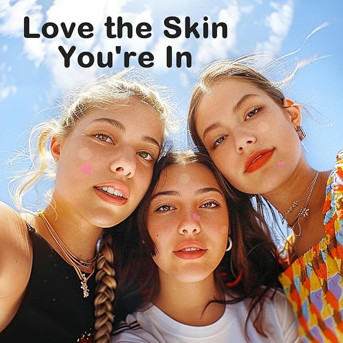 Pimple Patches for Face 7 Sizes Day and Night Acne Patches Heart Zit Patches Cute Spot Stickers with Tea Tree & Centella Oil, Strong Adhesion Zit Covers (412 Count)