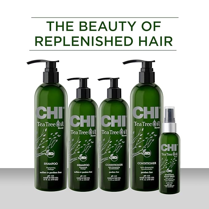 CHI Tea Tree Oil Conditioner, Refreshing, Lightweight Conditioner For Nourishing & Rejuvenating Hair, Sulfate, Paraben, & Cruelty-Free, 11.5 Oz