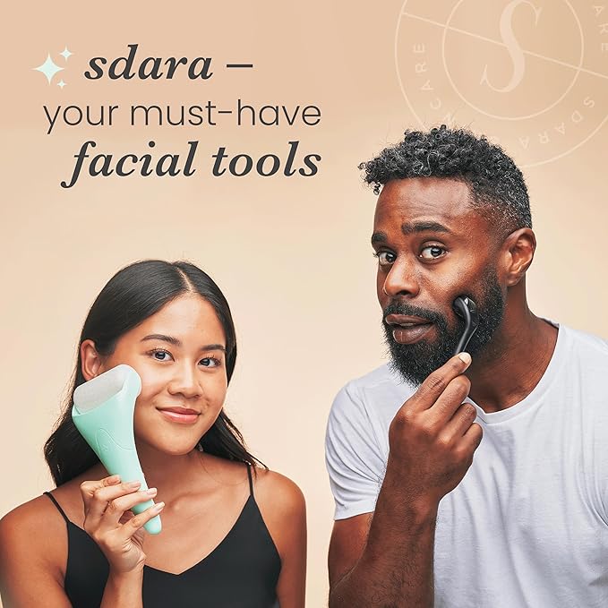 Sdara Ice Roller in Mint Color with White Roller Head