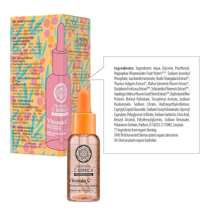 Natura Siberica C-Berrica Hydration Natural Face Serum 1.01 fl oz