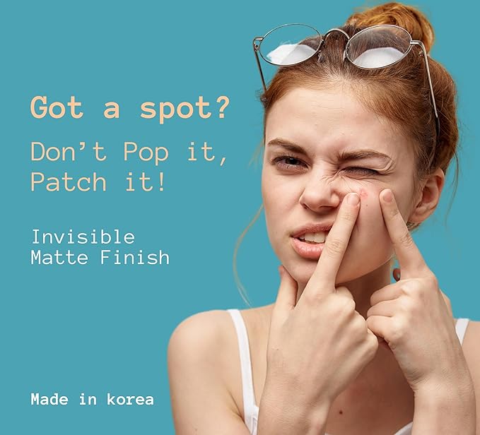 Korean Pimple Patches with Salicylic Acid - Invisible Pimple Patch - Hydrocolloid Acne Patch - Premium Zit sticker 48 Count 2 Sizes (10mm & 12mm)