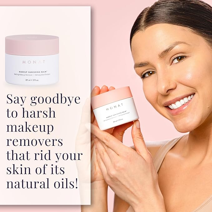 MONAT Makeup Vanishing Balm – Cleansing Balm Makeup Remover – Lightweight Face Cleanser Balm – Makeup cleansing Balm for Residue Free Soft and Smooth Skin – Safe to Use Balm for Delicate Skin