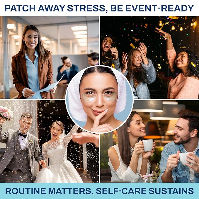 Under Eye Patches for Puffy Eyes and Dark Circles – Hydrating Eye Mask with Hyaluronic Acid Collagen & Caffeine – Skin Care for Women and Men 30 pairs