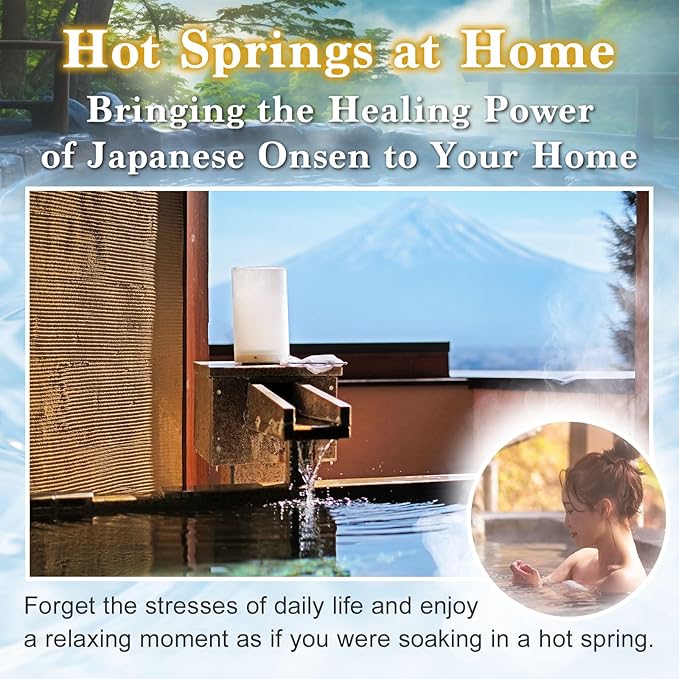 Japanese Hot Spring Bath Salt Onsen Thick Creamy Texture, Powder 600g (15 Baths) (Scent of Forest)