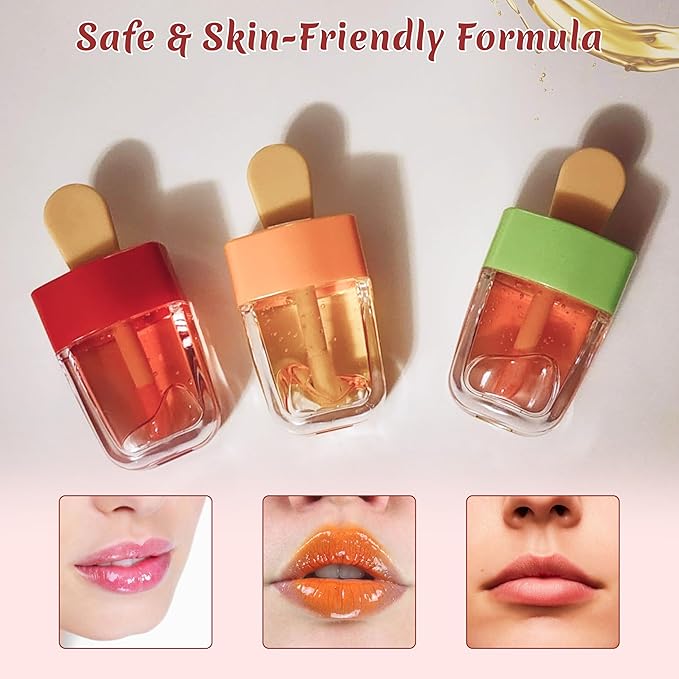 Assorted Lip Oils - Cherry, Mango, Watermelon