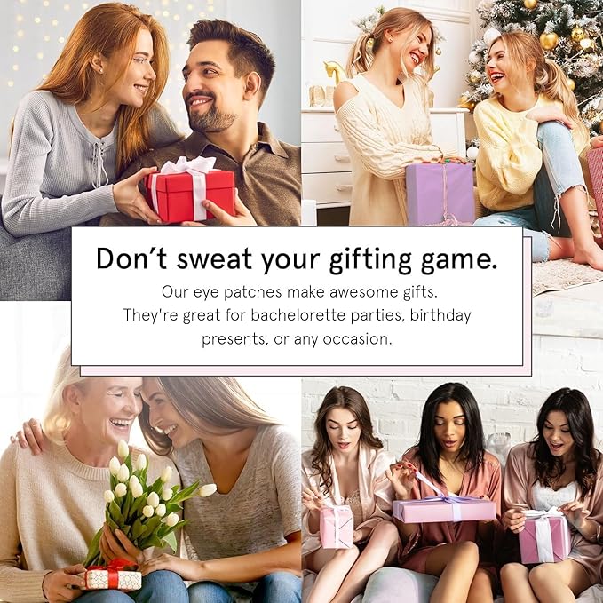 grace & stella Under Eye Patches (12 pairs) - Birthday Gifts for Women - Travel Essentials - Eye Masks for Puffy Eyes and Dark Circles - Anniversary Gifts for Her, Bachelorette Party Favors - Vegan