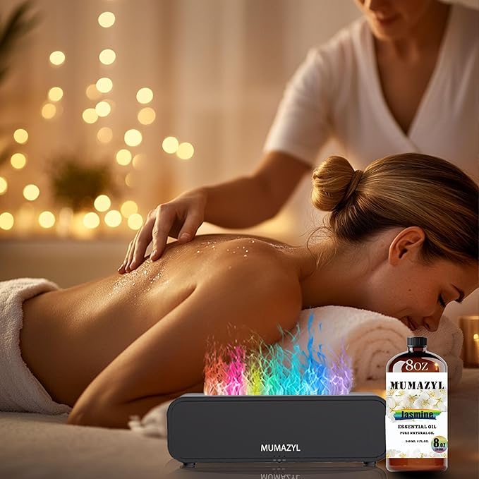 Jasmine Essential Oil, Jasmine Oil 8 Fl Oz 240ML for Diffuser Humidifier Yoga Cleaning DIY Candle Soap Making Essential Oils