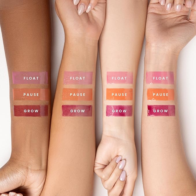 Karuna Skin - Tinted Lip Oil, Soothing & Moisturizing Lip Products with Peptides, Antioxidants, Hydrating Flattering Vegan Lip Tint, Grow, 4.8 mL/0.16 fl. oz