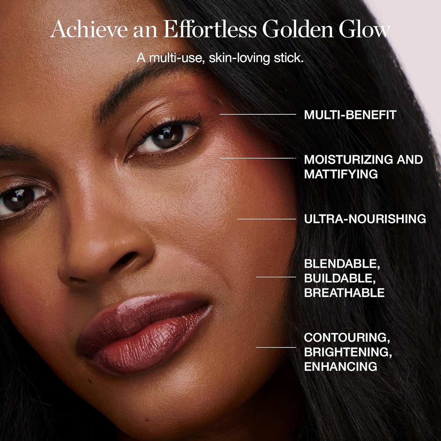 Ogee Sculpted Face Stick (ROSE QUARTZ - ROSE BLUSH) Certified Organic Blush Stick - Multi-Use Cream Blush Stick for Cheeks, Lips & Face