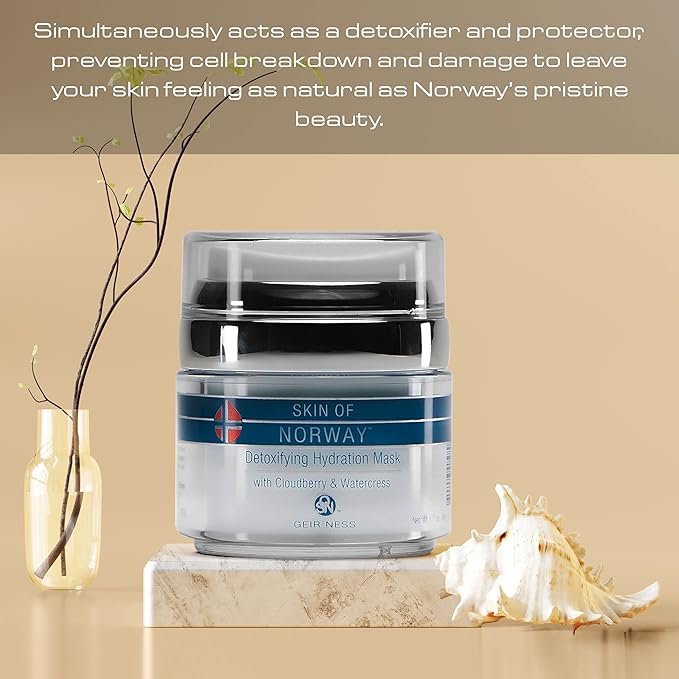 Geir Ness Skin of Norway Detoxifying Hydration Mask - Cloudberry & Watercress - Restore Elasticity and Beauty