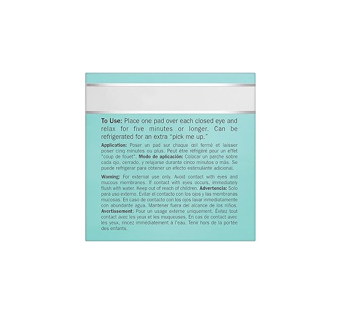 Pharmagel Complexe Eye Beaute Treatment Pads | Herbal Solution | Under Eye Bags and Puffy Eyes Treatment | Pads for Tired, Swollen, and Sagging Eyes - 60 Count