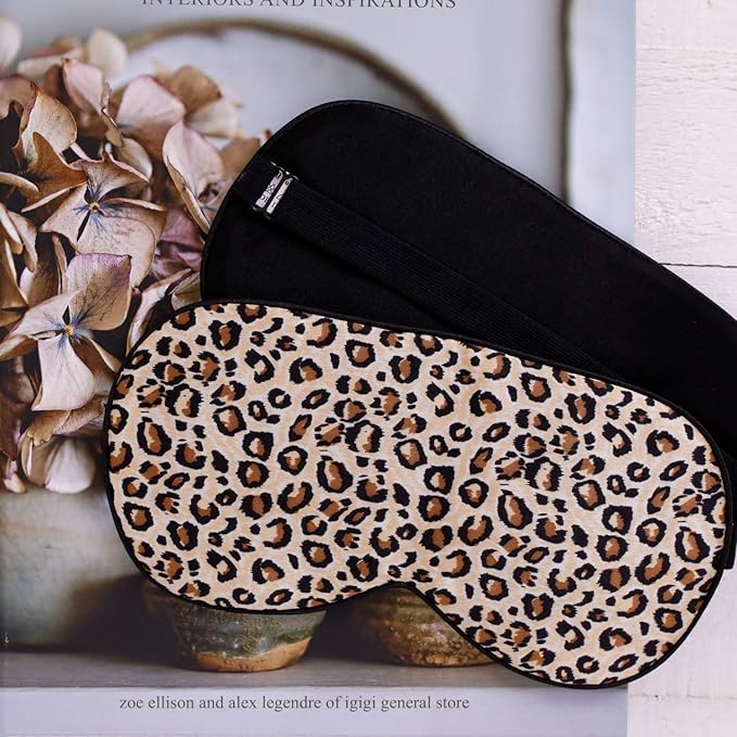 MAXFEEL Feel 100% Pure Silk Eye Mask - Sleep Eye Cover in Floral Colors (#41)