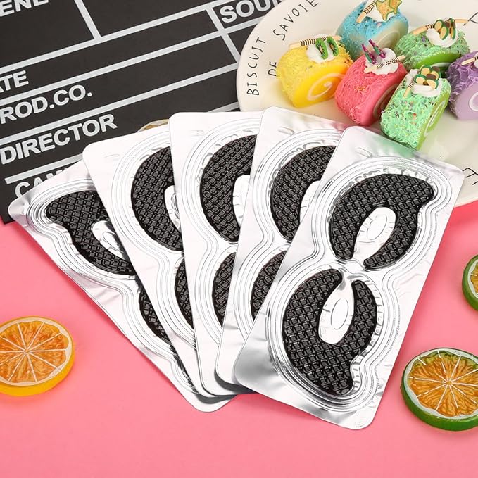 20 Pairs Eye Hyaluronic Eyes Patches for Dark Circle, Puffy Eyes, Wrinkles, Eye Bags, Puffiness Bamboo Charcoal Eye Skin Care Pads Anti-aging