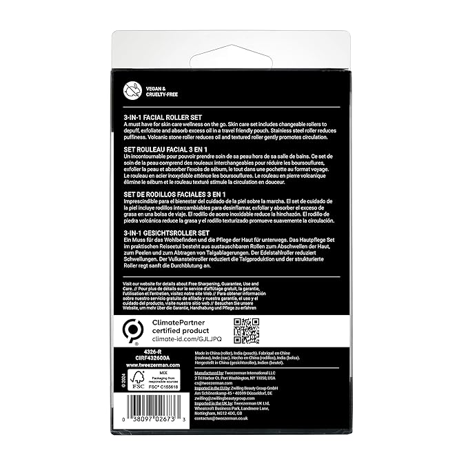 Tweezerman 3-in-1 Facial Roller Set