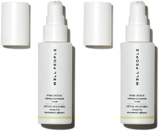 Well People Pore Detox Niacinamide Refining Serum, Purifying Face Serum For Smoothing & Refining Pores, Evens Out Skin Tone, Vegan & Cruelty-free (Pack of 2)