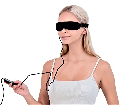 Electric Heated Eye Mask to Relieve Dry Eyes, Styes, Irritated Eyes, Gritty Eyes, Burning Eyes, Puffiness, Computer Strain, Blepharitis, MGD, Migraines & Stress. Patented As Seen on TV. 10 Heat Levels