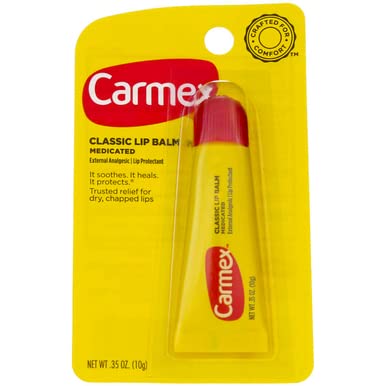 Carmex Classisc Lip Balm Medicated 0.35 oz (Pack of 10)