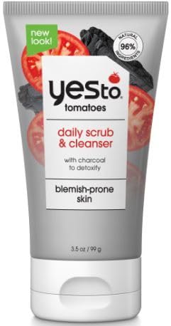 Yes To Tomatoes charcoel Set – Face Mask, Scrub & Cleanser, Moisterizer, Spot Treatment
