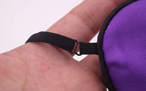 Adults Eye Patch Silk Single Eye Mask Amblyopia Corrected Visual Acuity Recovery Eye Patch Patch for Lazy Eye (Purple)