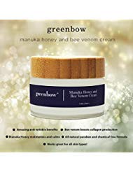 Greenbow Bee Venom Mask Anti-Aging Cream w/Manuka Honey (15+) Organic & Natural Anti-Wrinkle Cream & Anti-Aging Cream to Help Improve Skin Elasticity, Ease