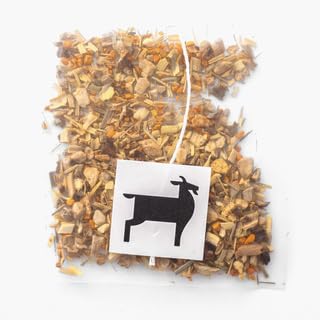100 Sachets Bushwick Tea | Organic Ginger Turmeric Herbal Caffeine Free Tea | Health and Wellness focused | No Added Sugar | Plastic free compostable sachets |100 Sachets