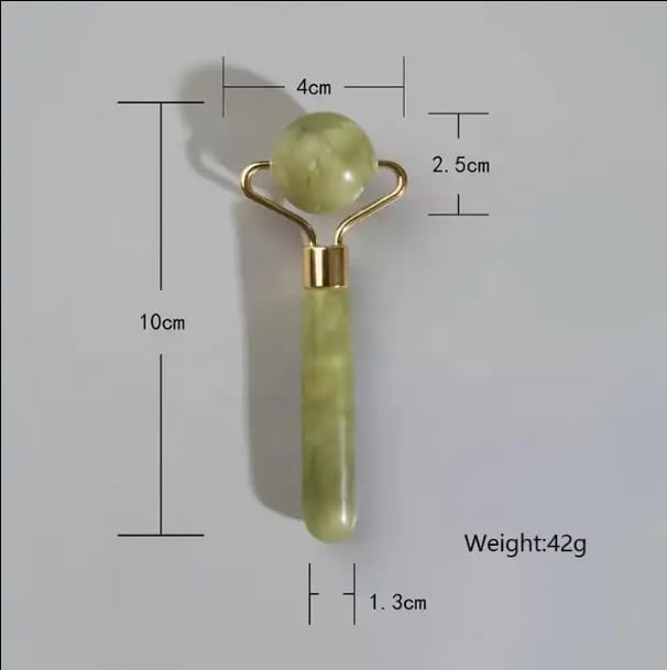 Jade Roller and Gua Sha set of 3 peices for facical and body massage