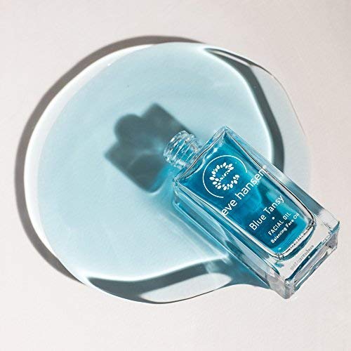 Eve Hansen Blue Tansy Facial Oil Moisturizer - Balancing Face Oil With Squalane, Rosehip, Turmeric, Vitamin E For Skin | Non-Greasy - 1.7 oz