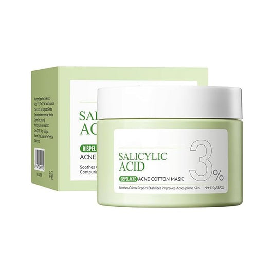 1 PC Salicylic Acid Cotton Pads Salicylic Acid Mask, Purifying Oil Control Deep Cleansing Soothing Mask For Face, 110g