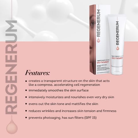 Face Regenerating Serum - Intensive Hydration and Nourishment for Dry and Sensitive Skin with SPF 15 Protection - 50ml