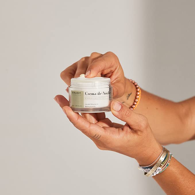 COSMETICS - Night Cream with Hyaluronic Acid, Bakuchiol and DHA. Anti-Wrinkle Cream, Moisturizes and Restores Oily and Combination Skin. Natural, Vegan and Cruelty Free Cosmetics. 50 ml