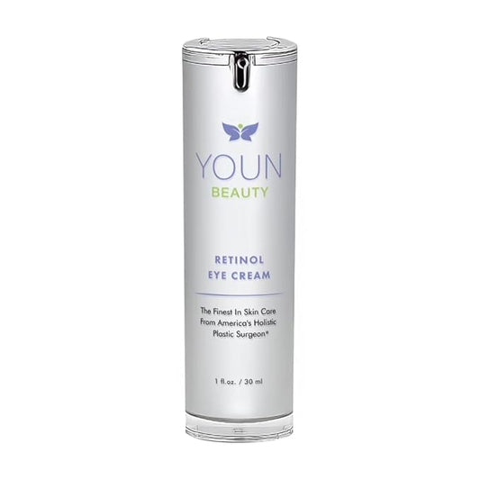 YOUN Beauty Retinol Eye Cream by Plastic Surgeon Dr. Anthony Youn | Paraben-Free Night Eye Cream with Liposomal Retinol & Hyaluronic Acid | Under Eye Cream for Hydration and Skin Firming, 1 Fl Oz