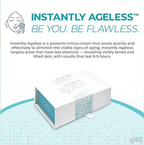 Instantly Ageless - Instant Face Lift Cream - Skin Care for Anti Aging face cream - Wrinkle Tightener - Instant Under Eye Bags Remover - Facelift in a Box of 25 Vials