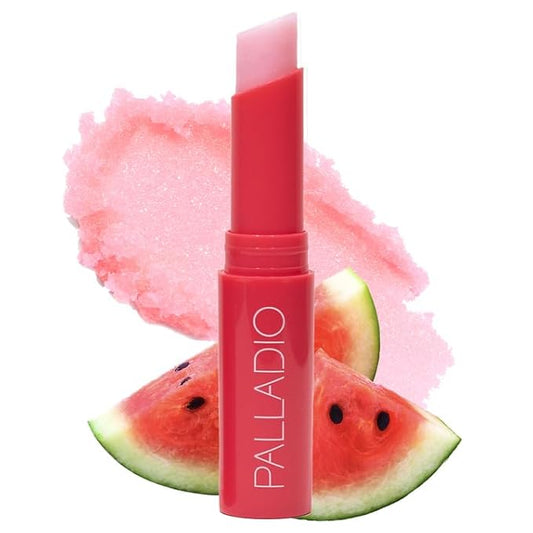 Palladio Lip Scrub Exfoliator Moisturizing Scented Lips Scrubber For Exfoliating & Smoothing Lips, Infused With Watermelon Extract Coconut & Vitamin E, Vegan & Cruelty-free